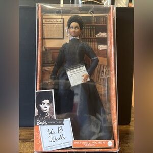 Nib 2021 Ida B Wells Inspiring Women Barbie Signature Doll Vintage Mattel